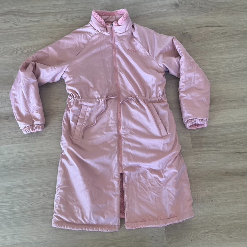 Feltics Korean Y2K Streetwear Reversible teddy bear coat jacket pink M/L